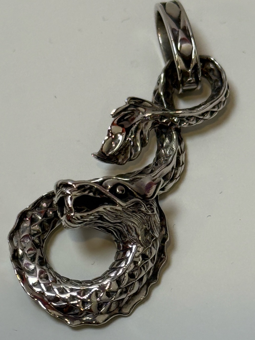 John Hardy Men's Naga Silver Dragon Pendant .925